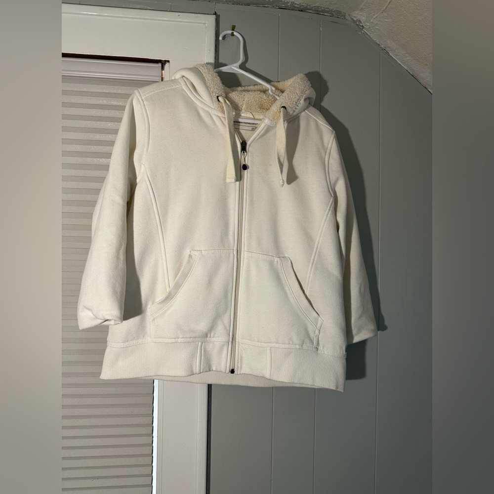 Eddie Bauer Sherpa Lined Zip Hoodie | Cozy Outdoor Layer | XL - Picture 2 of 5